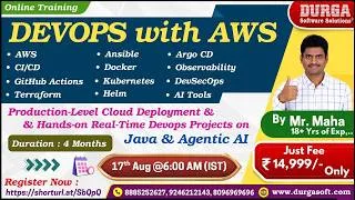 Thumbnail: DEVOPS with AWS Online Training @ DURGASOFT