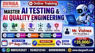 Thumbnail: Master AI Testing & AI Quality Engineering Online Training @ DURGASOFT