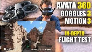 Thumbnail: DJI Avata 360 with Goggles 3 + Motion 3 in-depth Flight Test Review
