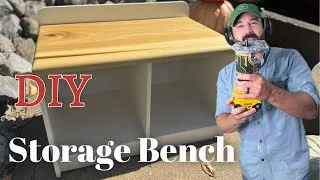 Thumbnail: DIY Mudroom Bench with Storage: Organize Your Entryway in Style | Beginner/Intermediate woodworking