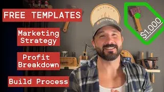 Thumbnail: Simple woodworking project to keep your business alive!  FREE TEMPLATES and marketing strategies