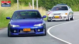 Thumbnail: Modified Cars arriving Car Show! - Supra, Charger Hellcat, Lancer Evo, Bel Air, Golf R32,...