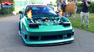 Thumbnail: Modified Cars leaving Car Show! - Silvia V8 Turbo, RX7 LBWK, Camaro Turbo, Lowriders, E36 Turbo,...