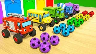 Thumbnail: Giant Wheels and Colorful cars | 🌈 Learn Colors for Kids | DuZoo Kids Songs
