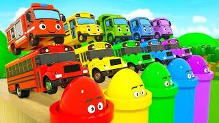 Thumbnail: Magic Surprise Eggs & Colorful Cars | 🎨Learn Colors For Kids + More | DuZoo Kids Songs