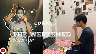 Thumbnail: Living alone in Delhi🤍☘️||Weekend Reset🌿✨||Cleaning🧹|Cooking🍳|Slow Productive weekend vlog ☘️🌿🤍