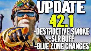Thumbnail: MASSIVE PUBG Update 42.1 - Destructible Smoke, SLR BUFFED AGAIN, Blue Zone Changes and MORE!