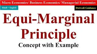 Thumbnail: Equi Marginal Principle in Managerial Economics, Equi marginal principle economics #economics #mba