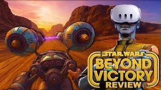 Thumbnail: STAR WARS BEYOND VICTORY VR REVIEW | Pod Racing Perfection or Crash-and-Burn Fail? (Meta Quest 3)