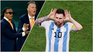 Thumbnail: Messi SAVAGE celebration in front of Louis van Gaal 🥶 (THEY FOUGHT AFTER)