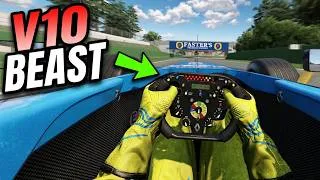 Thumbnail: The Car That Beat Ferrari | Driving Fernando Alonso's Renault R25 in AMS2