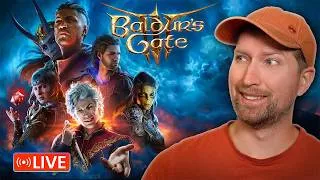 Thumbnail: 🔴 First Time Playing BALDUR'S GATE 3 BUT Chat Guides ME