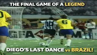 Thumbnail: Maradona's LAST EVER match against BRAZIL!  😭😭😭 ARGENTINA VS BRAZIL 1993 HIGHLIGHTS!
