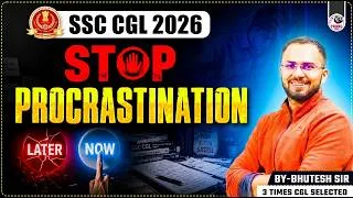 Thumbnail: STOP PROCRASTINATING | SSC, Railways and All Govt. Exams Aspirants