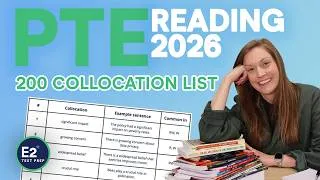 Thumbnail: PTE Reading 2026: 200 Must-Know Collocations (Free download)