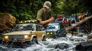 Thumbnail: Rc Crawler, 1/10 Scale Rc Group Crossing a Deep River | Rc Cars Off Road Adventure