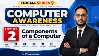 Thumbnail: Lec 2 | Components of a Computer |New Pattern Computer Awareness  Series|JKSSB SSC IBPS |Tawqeer Sir