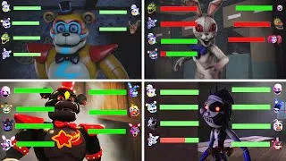 Thumbnail: [SFM FNaF] Security Breach vs Top 10 FIGHT Animation With Healthbars