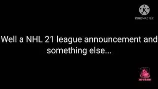 Thumbnail: NHL 21 League announcement!