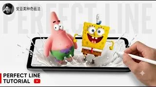Thumbnail: SpongeBob & Patrick Go 3D?! Hyper Realistic Digital Art Process