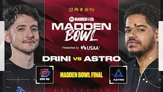 Thumbnail: Madden 26 | MCS Madden Bowl Final | Drini vs Astro