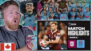 Thumbnail: Hockey Fan Reacts: Game 3 State of Origin 2026 || Nathan Cleary Does It --- QLD Maroons v NSW Blues