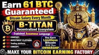 Thumbnail: B-TITAN Assamese Plan Presentation 2026 | Complete Bitcoin Earning Ecosystem Guide