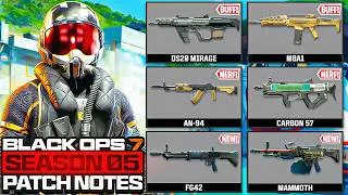Thumbnail: Black Ops 7: New Season 5 Update 2.02 Patch Notes! (SBMM REMOVED, Weapon BUFFS & NERFS + More) BO7
