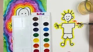 Thumbnail: Easy Stick Person Painting Art Lesson for Kids