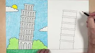 Thumbnail: How to Draw the Leaning Tower of Pisa | Easy Art Lesson for Kids
