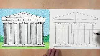 Thumbnail: Easy How to Draw the Parthenon for Kids