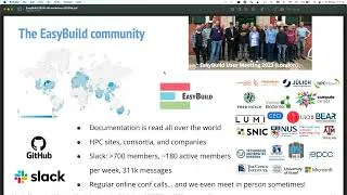 Thumbnail: EasyBuild + EESSI UK workshop (April 2023), part 4 of 5