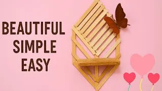 Thumbnail: Handmade Wall Hanging Decor Made from Popsicle Sticks