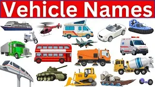 Thumbnail: Vehicle Names |Learn Vehicle Names in English | Vehicle Vocabulary🚗✈️🛥️#vehiclenames