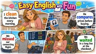 Thumbnail: 🛒 Everyday English A1-A2 | Home, Work, Shopping & More! part 1