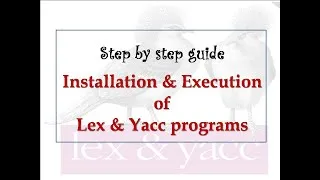 Thumbnail: Installing lex & yacc package in ubuntu and running Lex and yacc programs