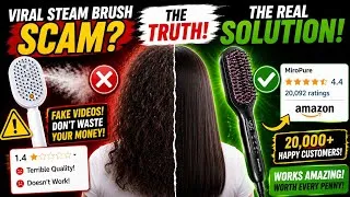 Thumbnail: Don't Buy This Viral Steam Hair Brush! ❌ Shocking Scam Exposed!