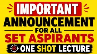 Thumbnail: IMPORTANT ANNOUNCEMENT FOR ALL SET ASPIRANTS!!! #fyp 
