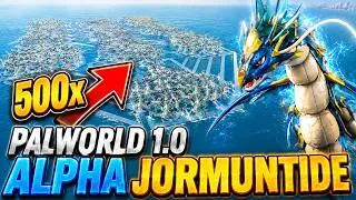 Thumbnail: 500x ALPHA JORMUNTIDE IN ONE BASE - Palworld 1.0 - 10 in 1 Base FPS TEST