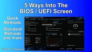 Thumbnail: 5 Ways To Get Into The BIOS / UEFI Screen