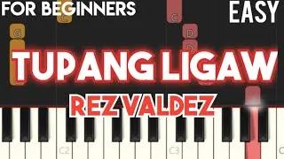 Thumbnail: TUPANG LIGAW - REZ VALDEZ | SLOW & EASY PIANO TUTORIAL