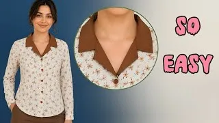 Thumbnail: ✅ How to Sew a Blouse Without a Pattern | Easy Beginner Sewing