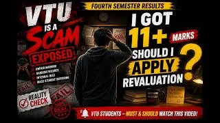 Thumbnail: 🔥VTU 4th Semester Results |Should You Apply for Revaluation? 🤯 | Why Are Students Getting Low Marks?