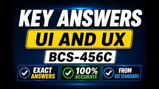 Thumbnail: UI & UX | BCS456C | ESF Standards | Accurate Key Answers | 100% Correct Answers