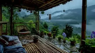 Thumbnail: Gentle Rain in the Hills | Relaxing Bamboo Veranda Ambience for Deep Rest & Calm
