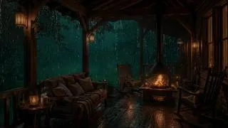 Thumbnail: Heavy Rain and Thunder on Stormy Cabin Deck | Fall Asleep Fast