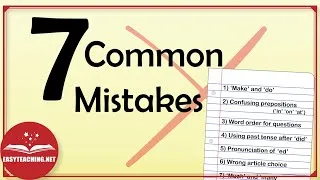 Thumbnail: Stop Making These English Mistakes! 7 Quick Fixes | EasyTeaching