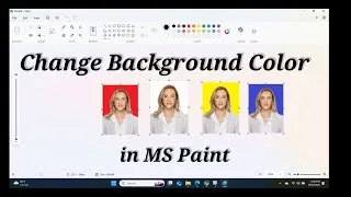 Thumbnail: Remove background color of an image in MS Paint   | Change the Background Colour of  Passport Photo