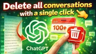 Thumbnail: How to delete all Chat history in ChatGPT at a time?