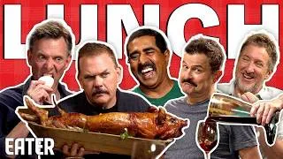 Thumbnail: The Cast of 'Super Troopers 3' Eats a Whole Pig and Battles Over Food Crimes — Let's Do Lunch